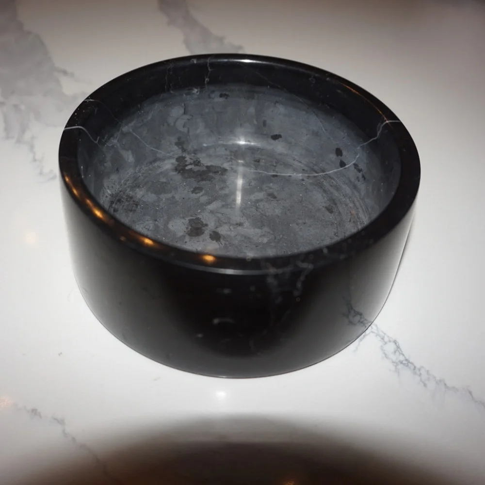 ame gemella marble pet bowl (small to medium size pets)